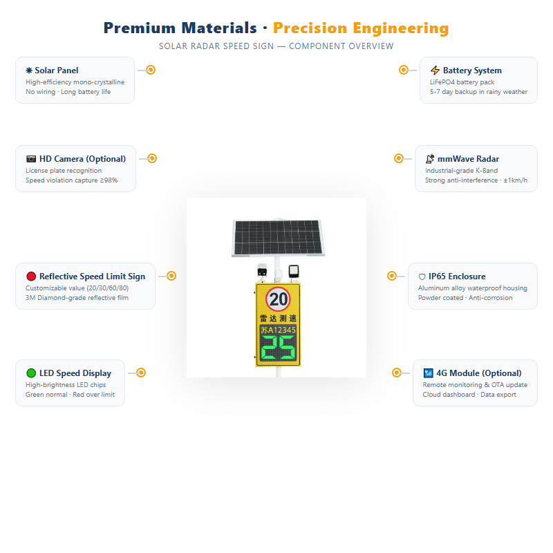 Solar Radar Speed Sign